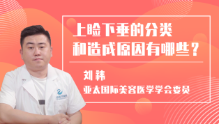 上睑下垂的分类和造成原因有哪些？刘祎医生解答