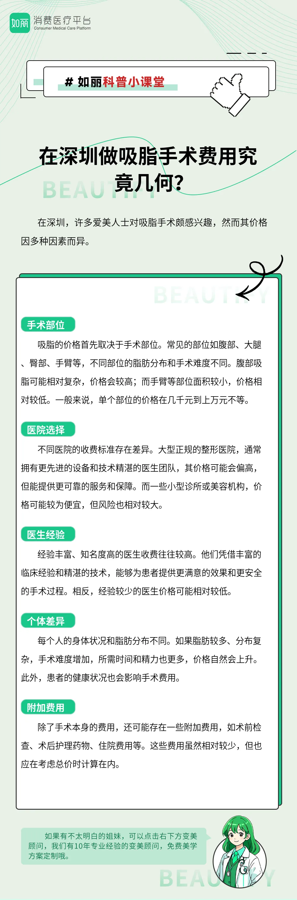 在深圳做吸脂手术费用究竟几何？