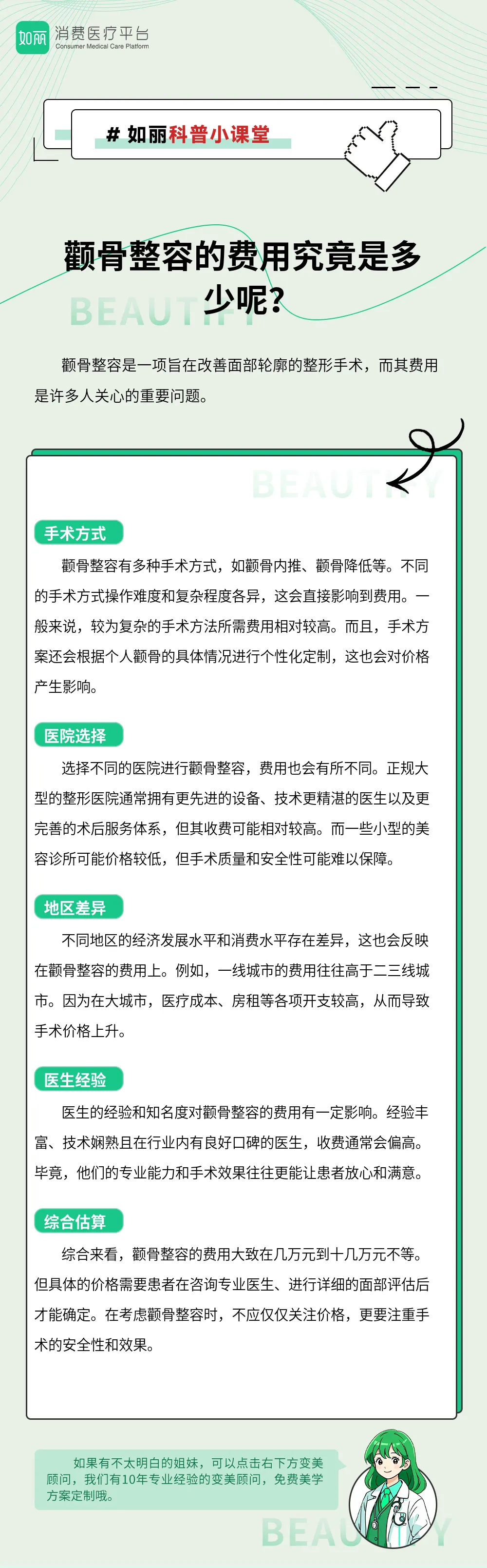 颧骨整容的费用究竟是多少呢？