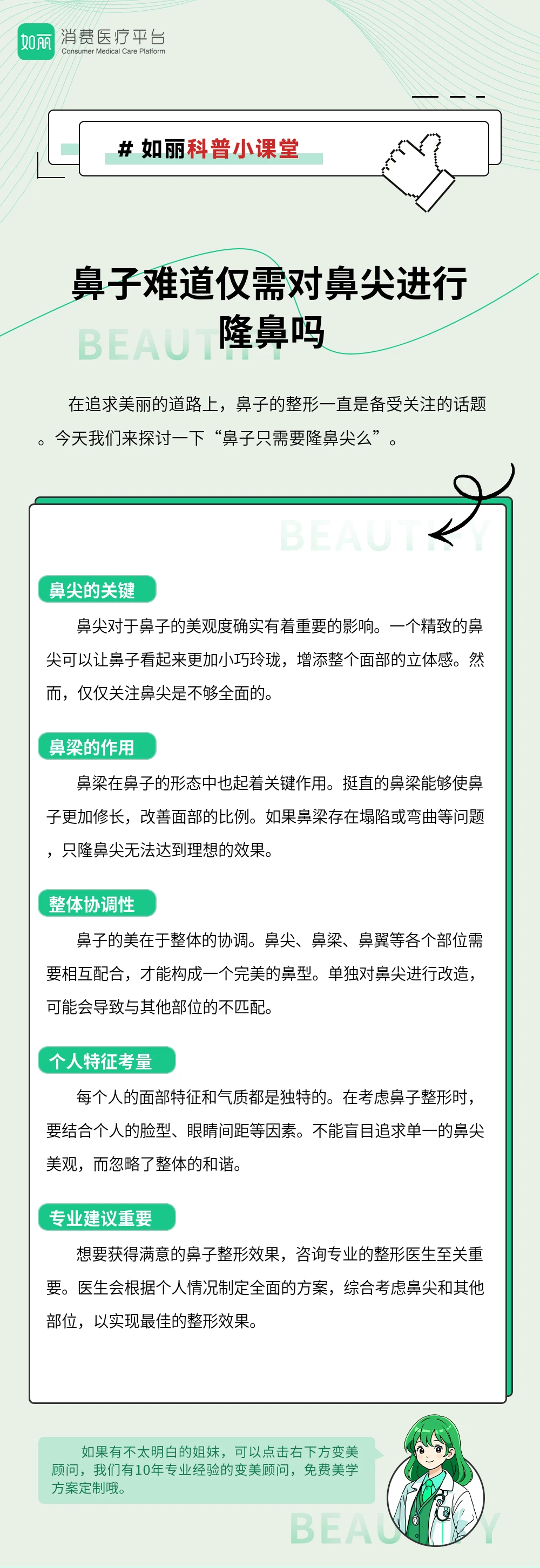 鼻子难道仅需对鼻尖进行隆鼻吗