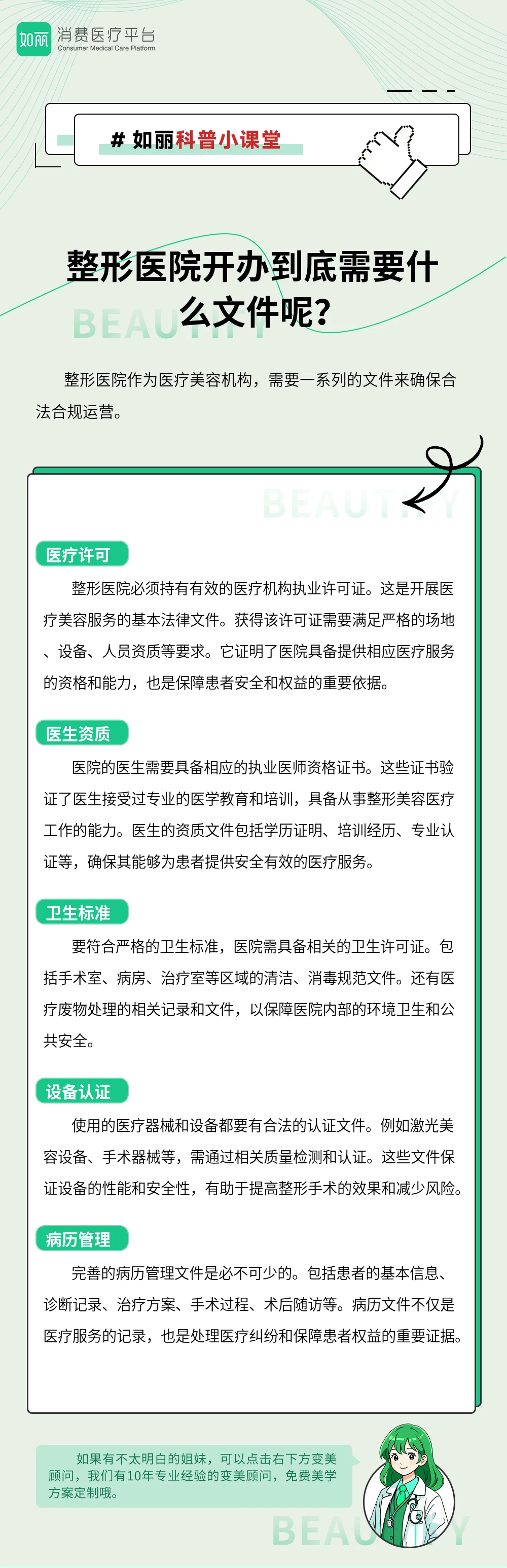 整形医院开办到底需要什么文件呢?