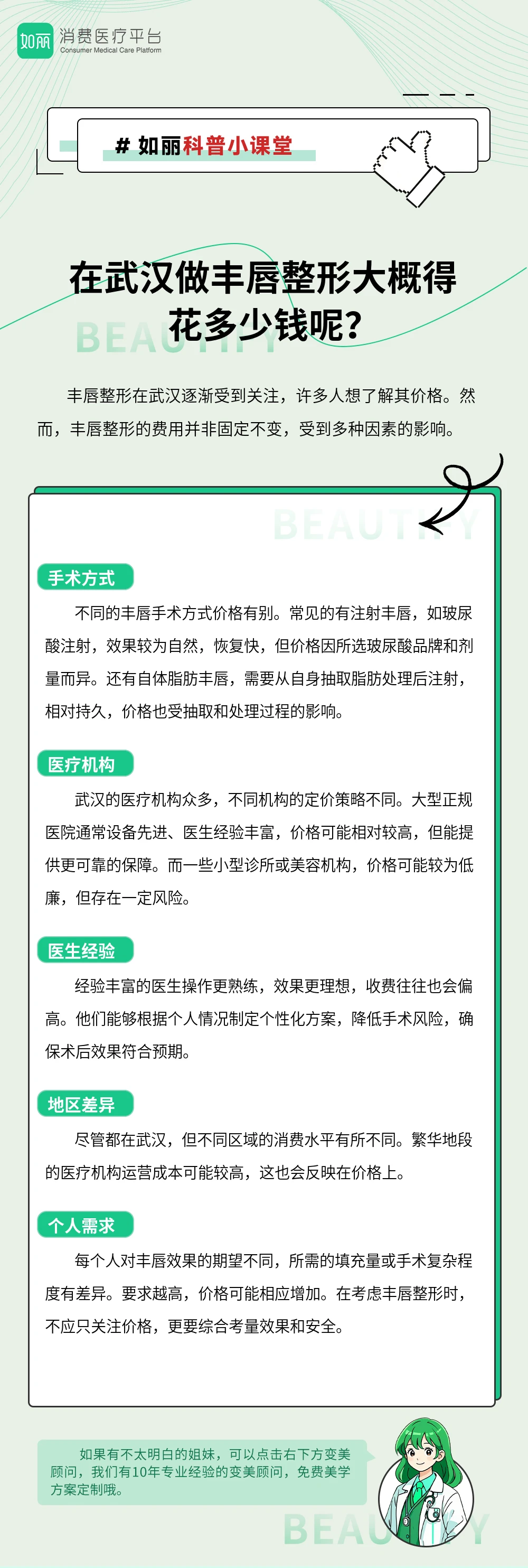 在武汉做丰唇整形大概得花多少钱呢?