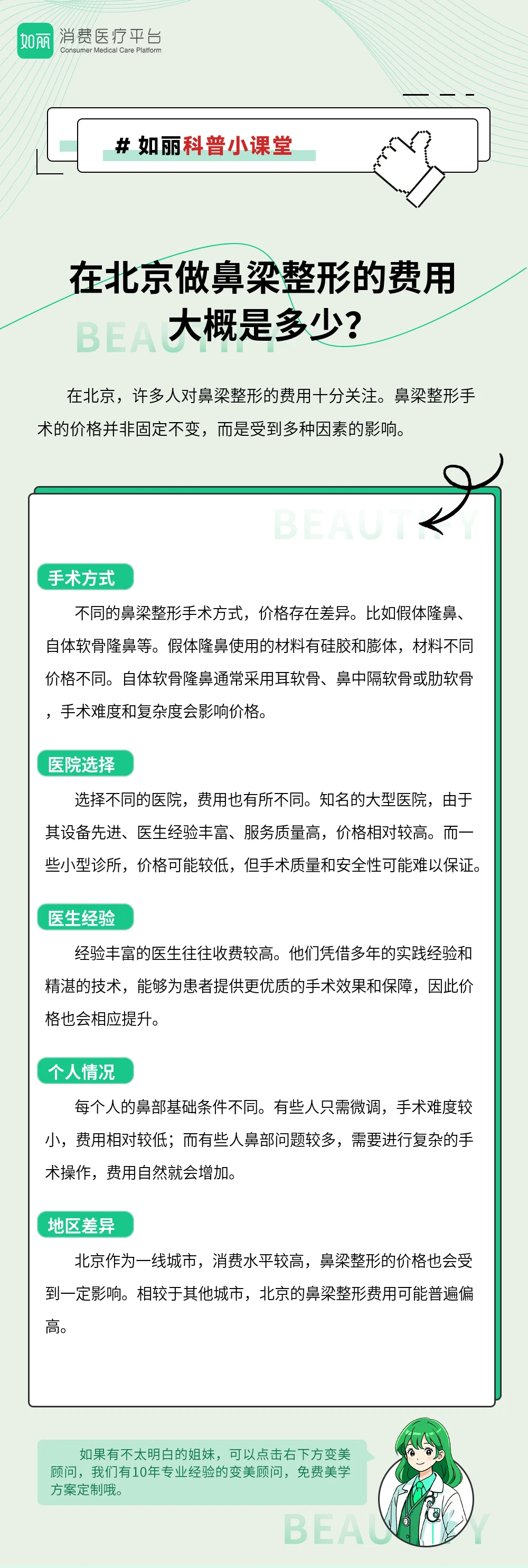 在北京做鼻梁整形的费用大概是多少?