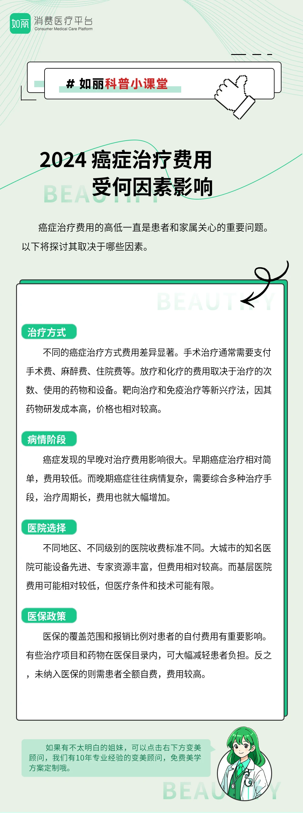 2024 癌症治疗费用受何因素影响