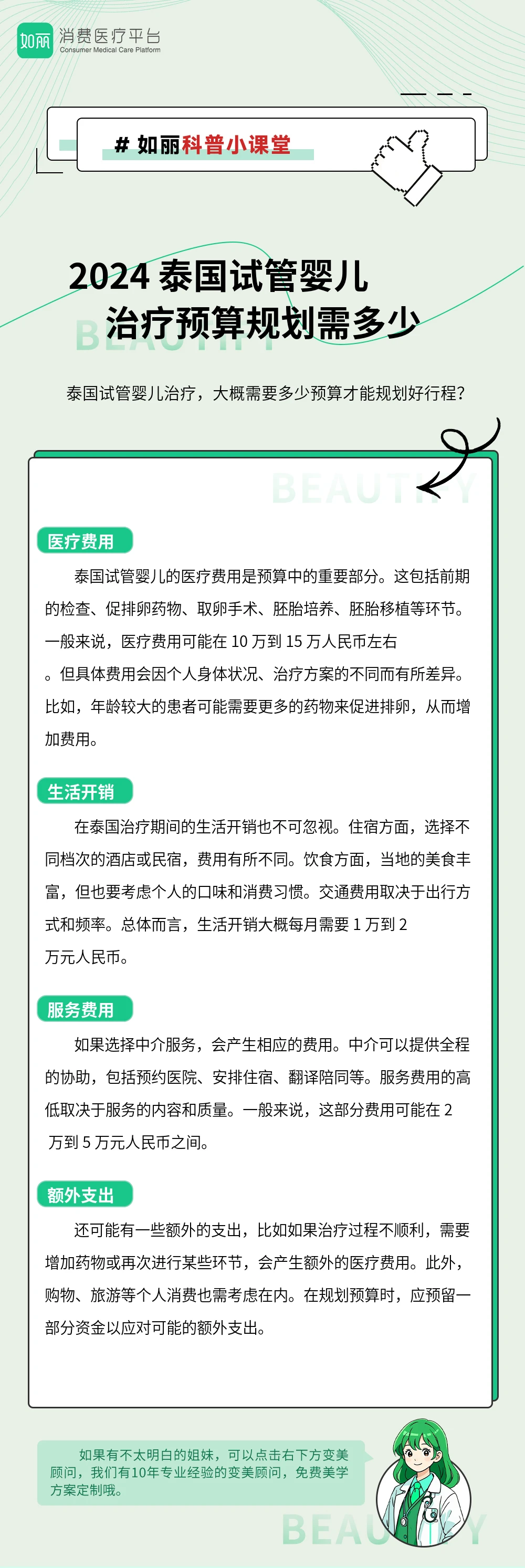 2024 泰国试管婴儿治疗预算规划需多少